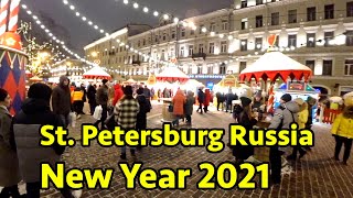 Saint Petersburg Russia New Year 2021 and Christmas HD by Ana Way 3,821 views 3 years ago 8 minutes, 20 seconds