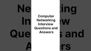Part - 1: Computer Networking Interview Questions #computernetworking #computerscience