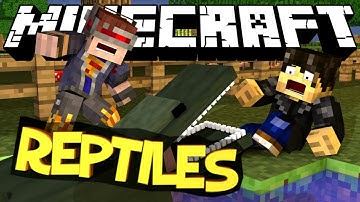Minecraft Mod Showcase : Reptiles Mod (Deadly Crocodile!)