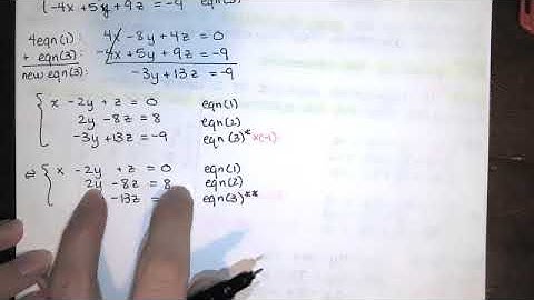 1.1.2 Existence and Uniqueness Questions - When does a linear system have a unique solution?