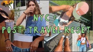 VLOG: let's go to nyc + POST TRAVEL RESET