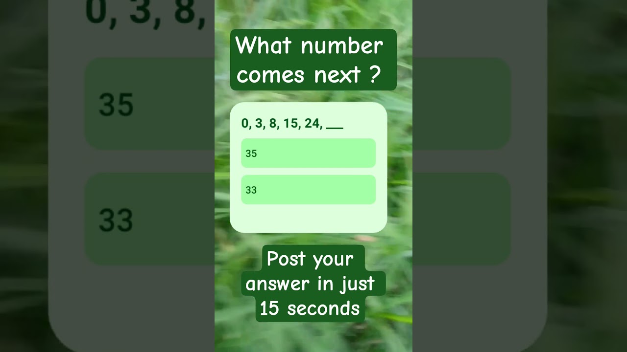 Can You Solve This Number Pattern? | Tricky Math Sequence Puzzle #mathshorts #quiz #mathchallenge