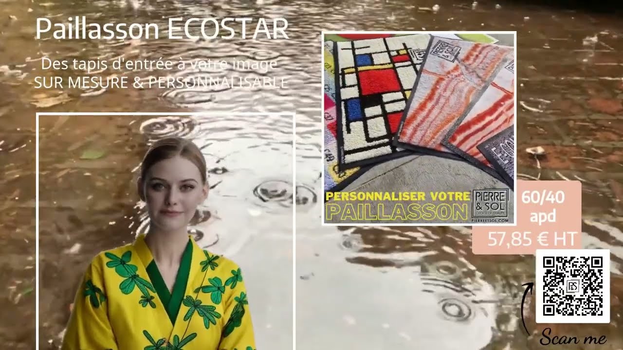 Paillasson d'entrée personnalisable ÉCOSTAR