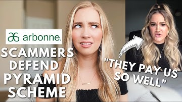 ARBONNE HUNBOTS DEFENDING THEIR PYRAMID SCHEME *embarrassing* | ANTI-MLM