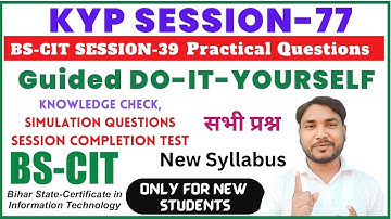 Practical Questions 77 | Guided do-it-yourself session 77 | Do-it-yourself session 77 | [HINDI]