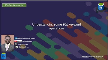 Understanding SQL Keywords