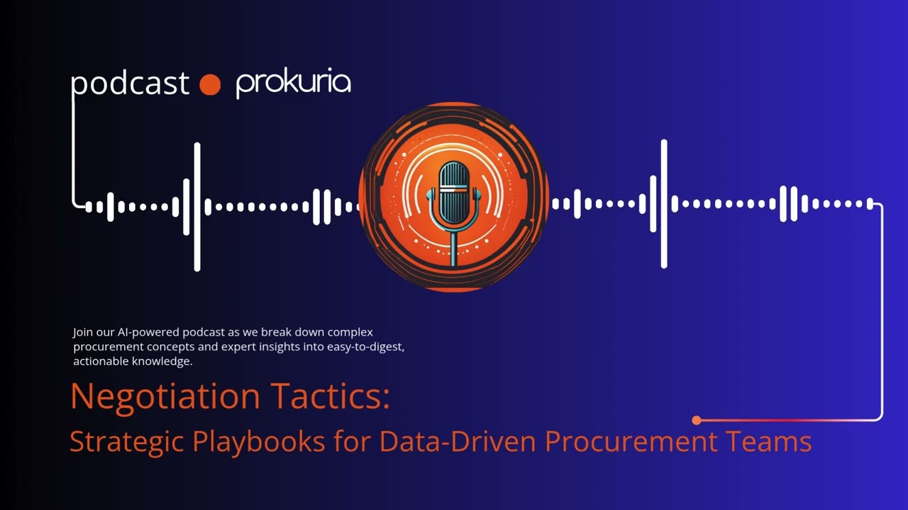 Negotiation Tactics: Strategic Playbooks for Data-Driven Procurement Teams