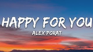 Alex Porat - happy for you (Lyrics) chords