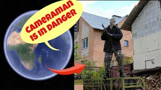 So weird,cameraman is in danger || google earth and google map video #googleearth #trending #omg