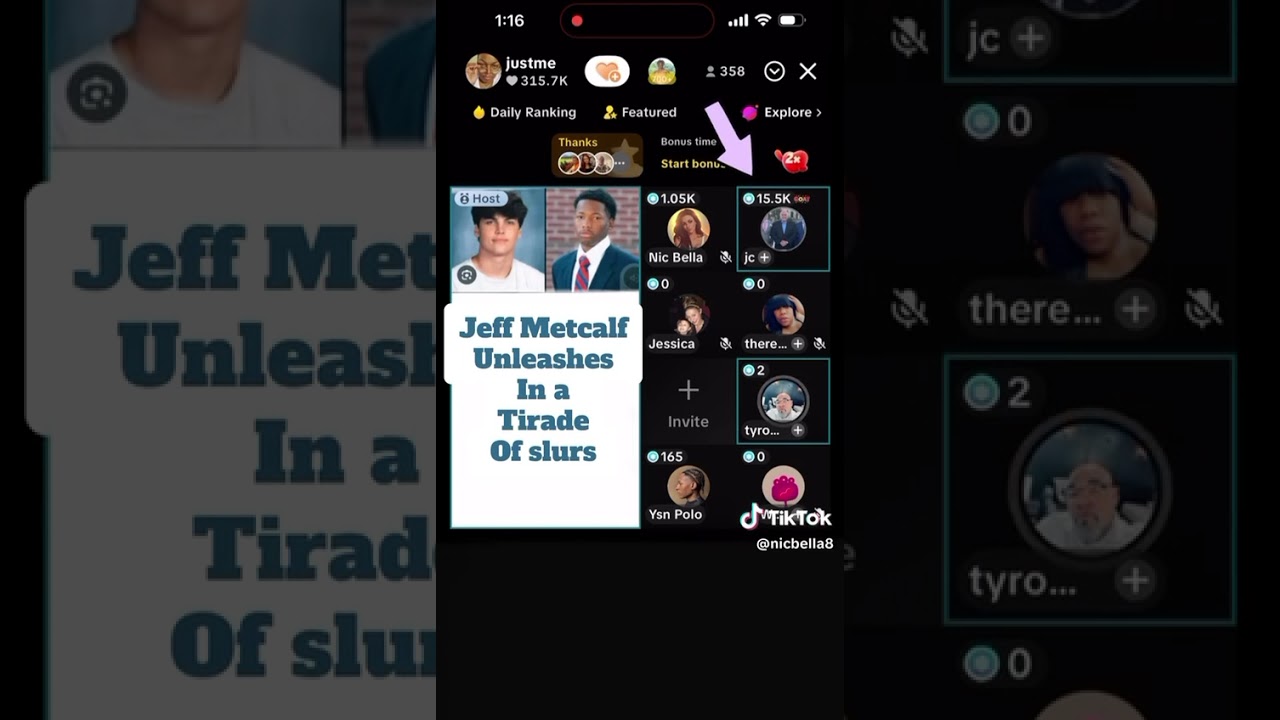Jeff Metcalf says racial slurs