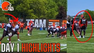 The Cleveland Browns Rookie Minicamp Looks NASTY... Browns Minicamp Highlights (Michael Hall Jr)