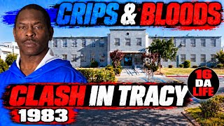 CRIPS & BLOODS CLASH AT TRACY PRISON 1983 !!!!