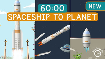 60 Minute Journey to Deep Space! 🌌🚀 Rocket Ship Galaxy Adventure Timer for Kids