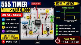 How to Build a 555 Timer Monostable Circuit Step by Step ⚡