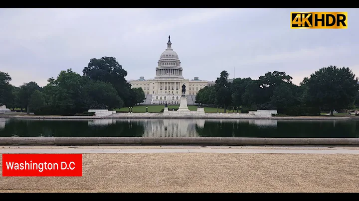 4K | Washington D.C | USA | White House | Capitol Building | Bike Ride
