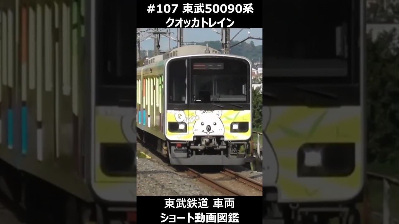 107 東武50090系 クオッカトレイン #東武鉄道車両ショート動画図鑑