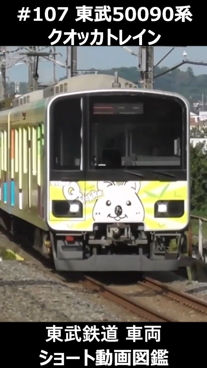 107 東武50090系 クオッカトレイン #東武鉄道車両ショート動画図鑑