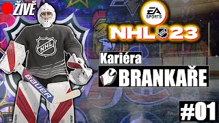 Vojta poprvé ve výstroji! [NHL 23 Kariéra brankaře #01]