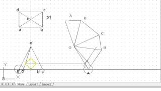 transfer of a profile from elevation to development for rectangular pyramid