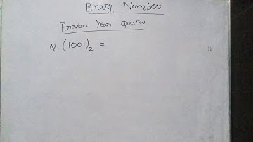 BINARY NUMBER NDA Previous Year Questions Solved