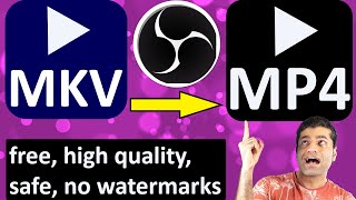 how to convert mkv to mp4 obs