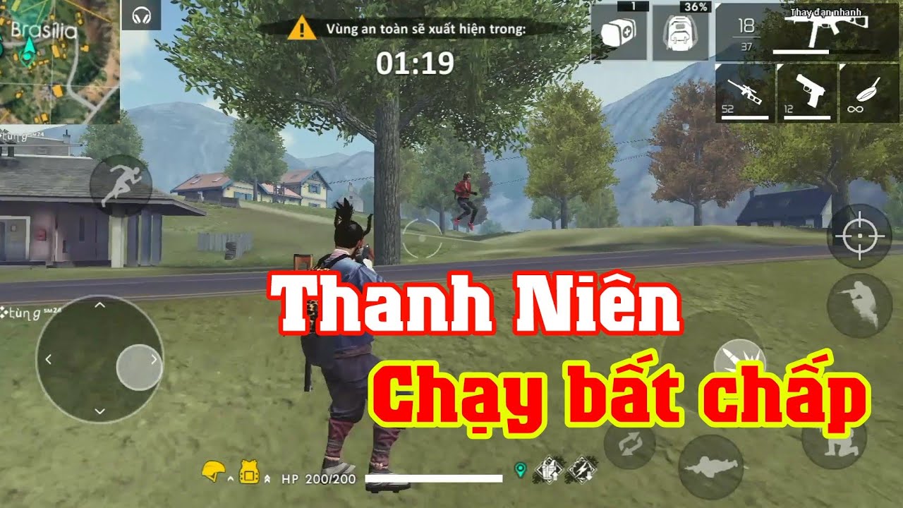 Thanh niên CHẠY bất cần ĐỜI ở đảo thiên đường | Garena Free Fire || Lão Gió