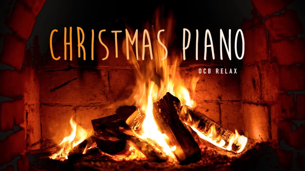 ⁣Instrumental Christmas Music with Fireplace & Piano Music 24/7 - Merry Christmas!