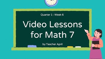 Math 7 - Quarter 1 Week 6 - Square Root