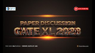 GATE Exam 2023  Paper Discussion | Complete GATE Life Science 2023 Answer Key | IFAS
