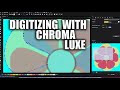 Chroma luxe digitizing a flower for embroidery