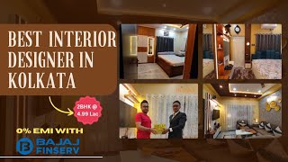 2bhk interior design cost in Kolkata starts Rs.4.99 lakhs only | Interior design in Kolkata @ 0% EMI