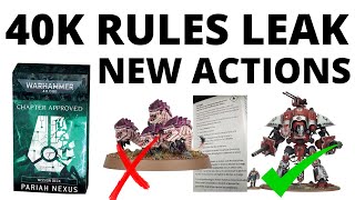 New 40K Gameplay Details LEAKED - How will Actions Work in The New Update?