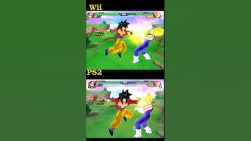 HAVE A DIFFERENCE? GOKU SSJ4 TRANSFORMATION AND RUSH DBZ TENKAICHI 3 Wii VS PS2