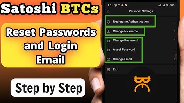 How to Reset your Passwords and Login Email - Satoshi BTCs Mining - Mainnet Launch Soon