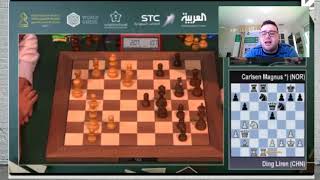 Ding Liren vs Magnus Carlsen (Mundial de Blitz Ronda 18)