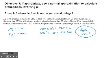 stats 6.4 - the sampling distribution of a sample proportion #3