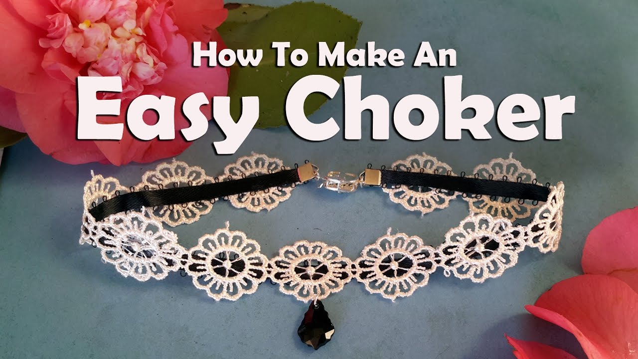 Ribbon Necklace DIY Tutorial 