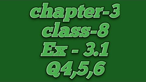 Ex- 3.1 Q4,5,6 l chapter-3 l parallel lines l class-8 l cg board l
