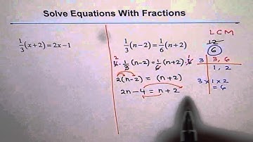 Solve and Check Equations With  Fractions Q12 - EDEXCEL - GCSE - SAT