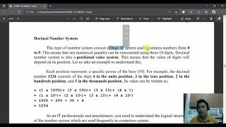 Number System Intro and Binary to Decimal Conversion