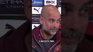 Will Pep Guardiola be cheering on Man Utd this weekend ? shorts mancity pepguardiola