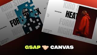 This Hover Effect Looks Impossible — GSAP × Canvas 👀