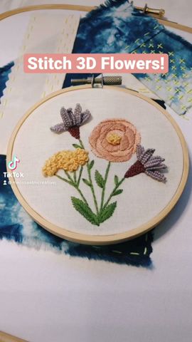 Mcreativej Florals - Peel Stick and Stitch Hand Embroidery Patterns