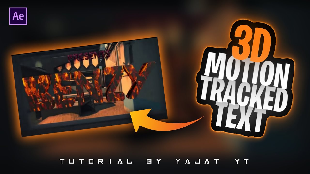 How To Do Motion Tracked 3D Text Using Element 3D| After Effects | YajatYT