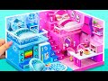 Build Hot and Cold House from Cardboard with Kitchen and Two Bedroom | DIY Miniature Cardboard House