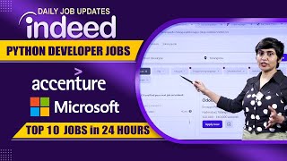Top 10 Python Developer Jobs in Indeed | Hyderabad Fresher Jobs | Daily Job Updates