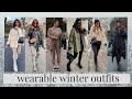 AFFORDABLE CASUAL WINTER  OUTFITS  | WHAT I WORE THIS WEEK LOOKBOOK