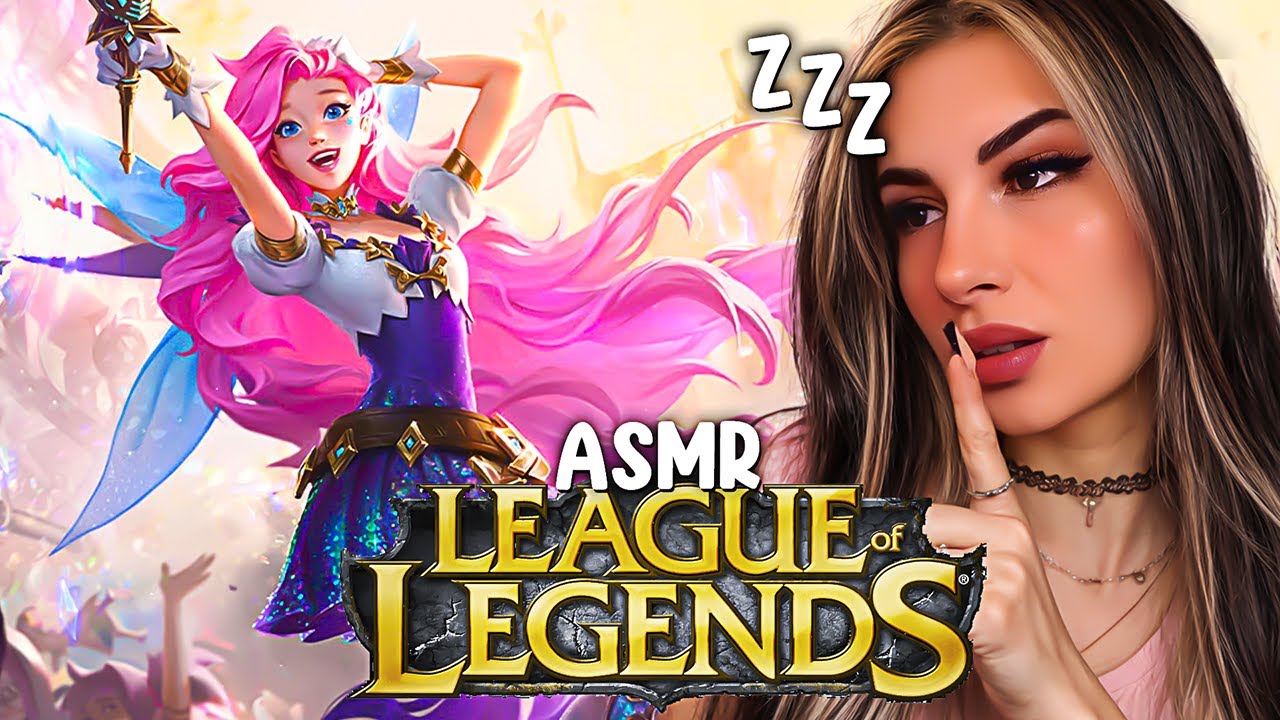 ASMR LOL милая egirl играет в поддержку (шепчет)