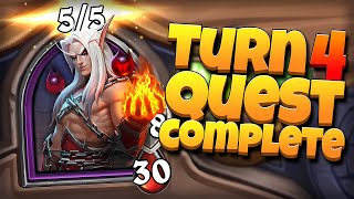 Turn 4 Quest Complete!! | Hearthstone Battlegrounds Season 11