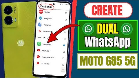 How To Use Dual Whatsapp In MOTOROLA Moto G85 5G | Create Dual App In Moto G85